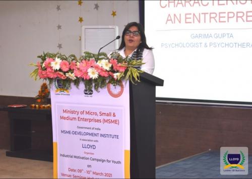 Speaker at Liyod Institute, Noida